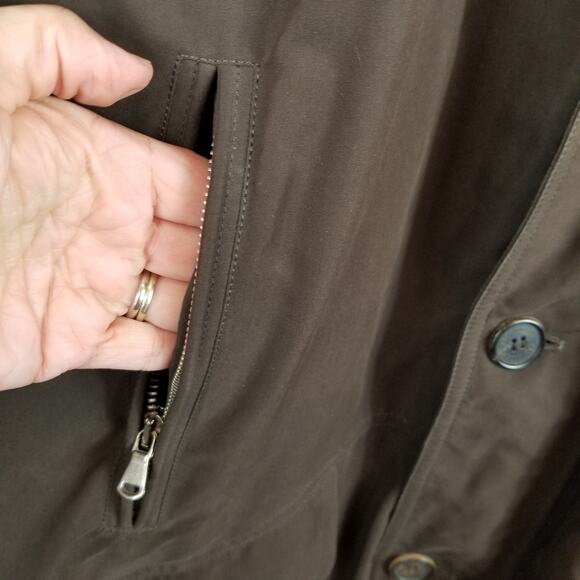 Pal Zileri Men's Brown Chore Barn Coat Jacket Size 52 XL - Picture 5 of 11